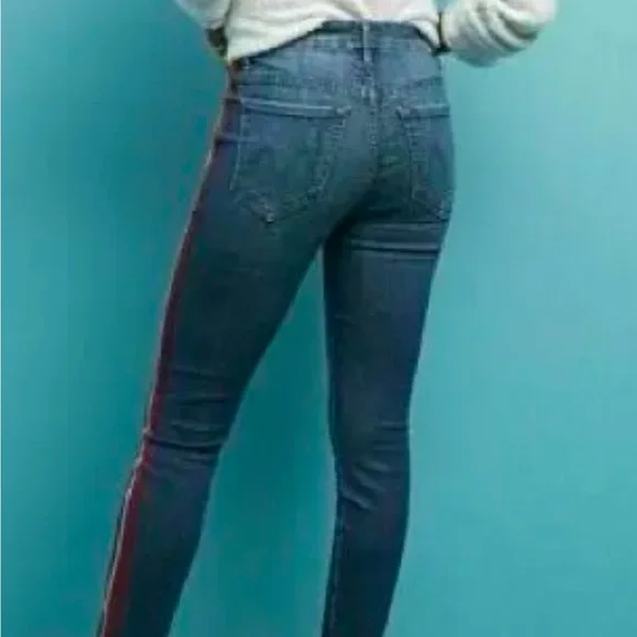 MOTHER The Looker - High Waisted - Here Kitty,Kitty Glitter Racer jeans (sz30) - Picture 7 of 15